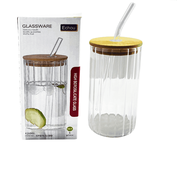echou glassware high borosilicate glass 420 ml 1 unit