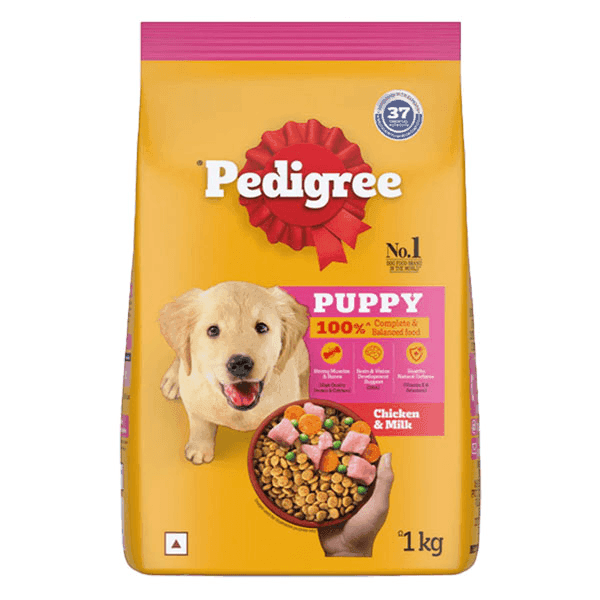 pedigree puppy chicken & milk dog food 1 kg