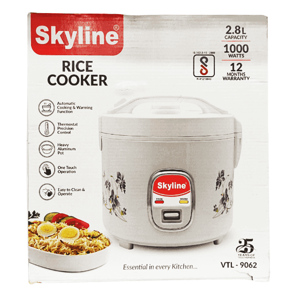 skyline rice cooker 2.8 ltr 1000 watts 1 unit