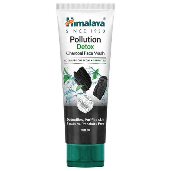 himalaya pollution detox charcoal face wash 100 gm