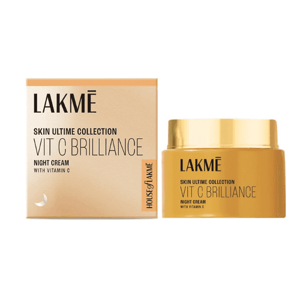 lakme vit c brilliance night cream with vitamin c 50 gm