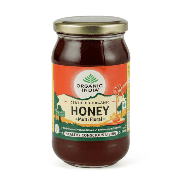 organic india multi floral honey 500 gm