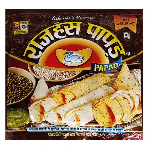 rajhans urad moong mix papad 400 gm