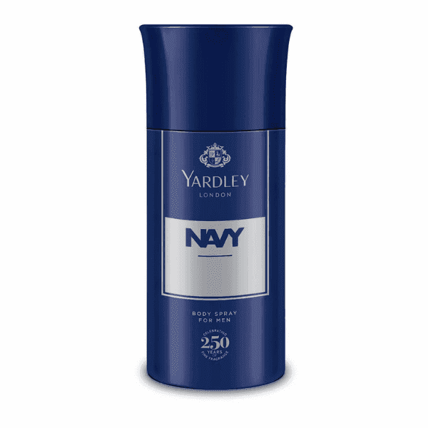 yardley navy body spray for men 150 ml