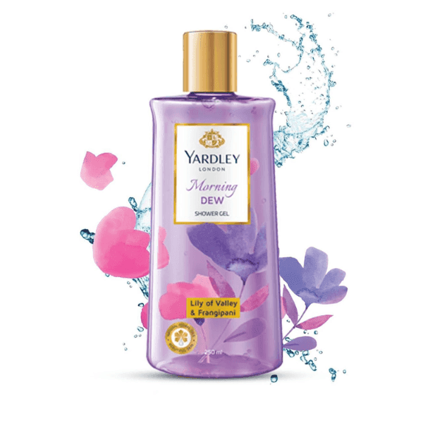 yardley morning dew shower gel lily of valley & frangipani 250 ml