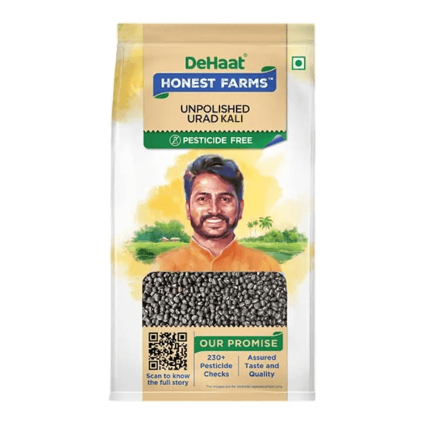 dehaat honest farms unpolished urad kali 500 gm