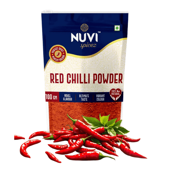 nuvi spicez perfect spicy perfect colour red chilli powder 100 gm