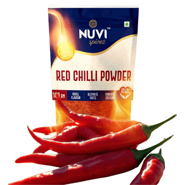 nuvi spicez super spicy super colour red chilli powder 100 gm
