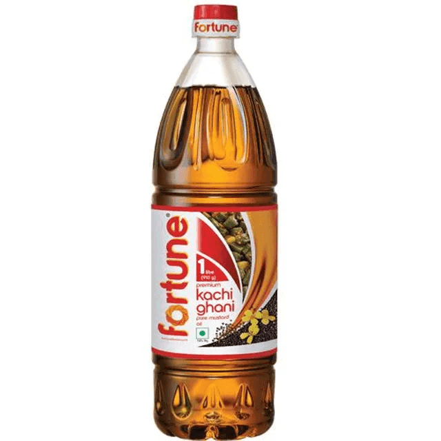fortune kachi ghani mustard oil 910 gm