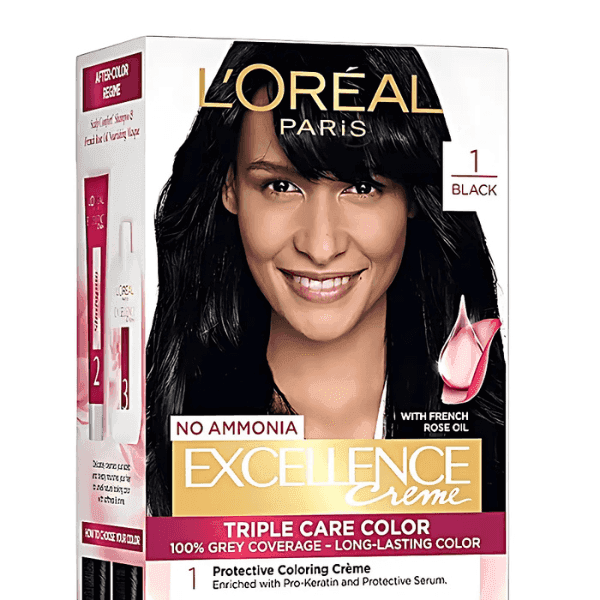 l'oreal paris excellence creme hair color no.1 black 100 gm + 72 ml
