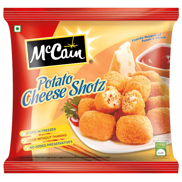 mccain potato cheese shotz 400 gm