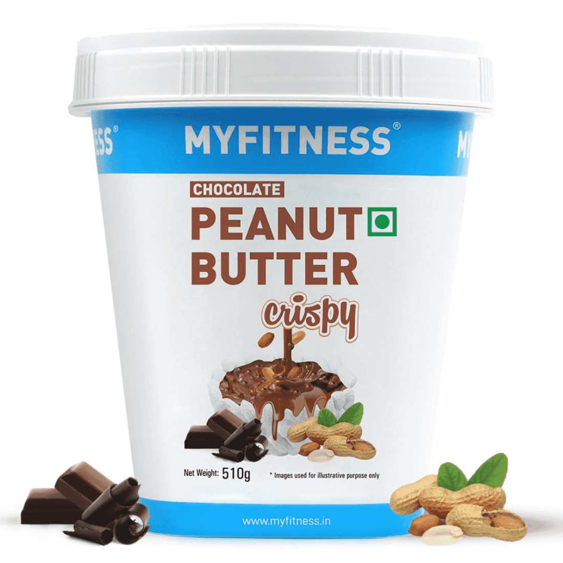 myfitness chocolate peanut butter crunchy 510 gm
