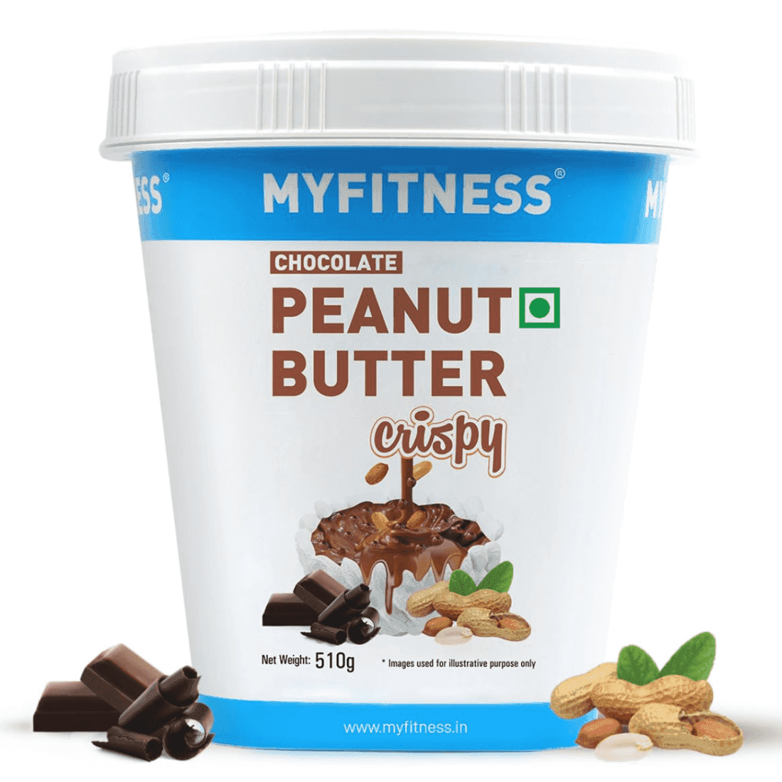 myfitness chocolate peanut butter crispy 510 gm