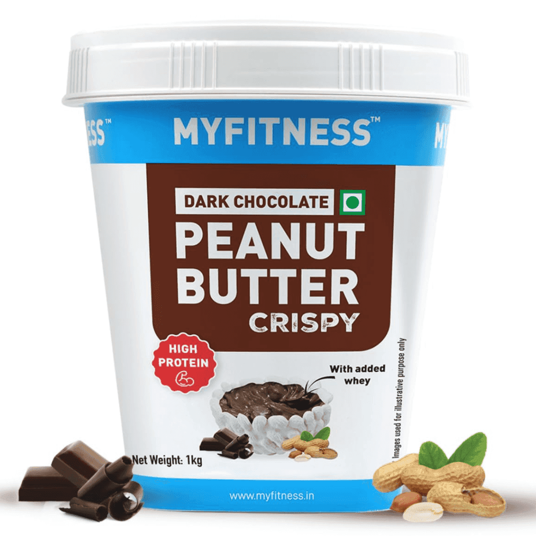 myfitness dark chocolate peanut butter crispy 1 kg