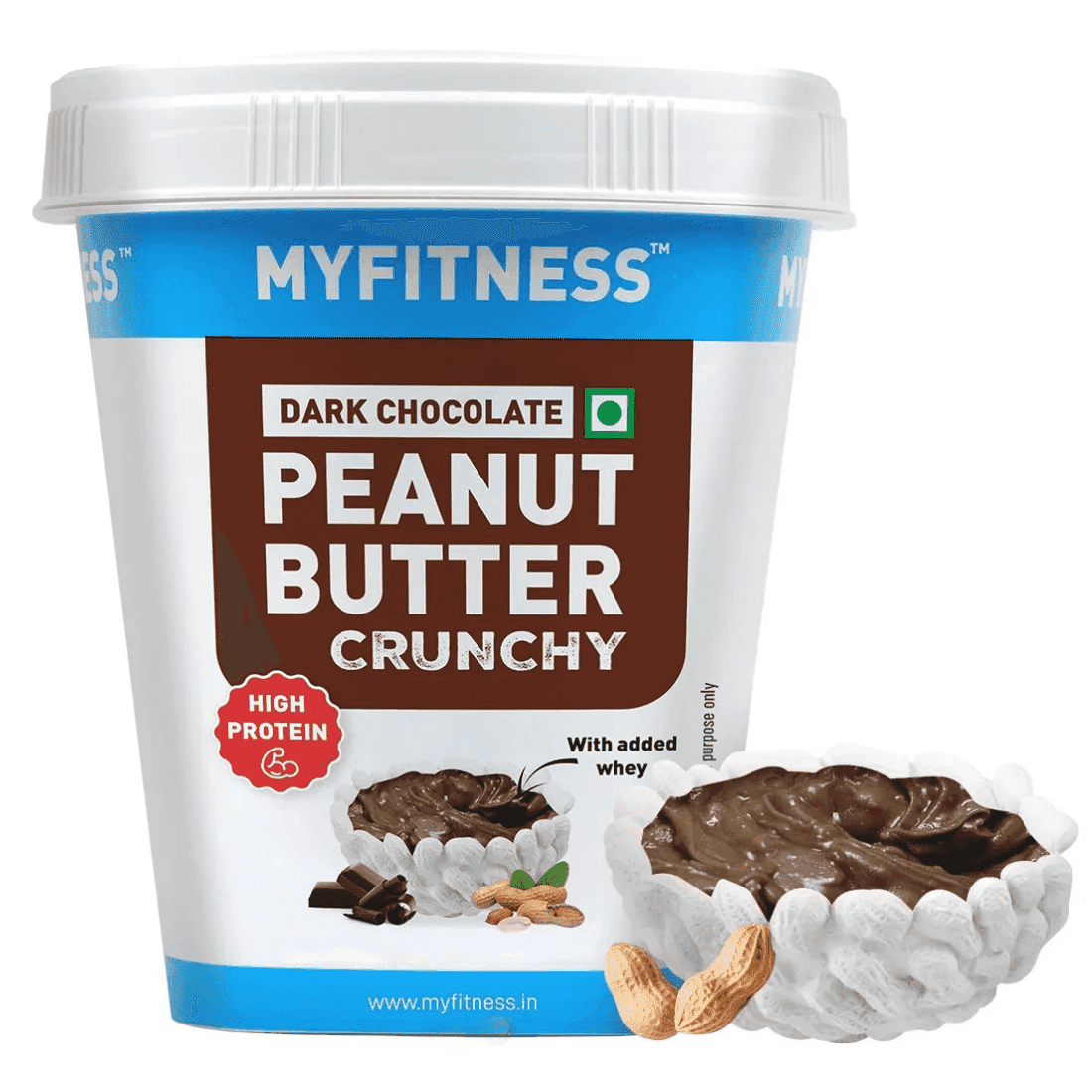 myfitness dark chocolate peanut butter crunchy 510 gm