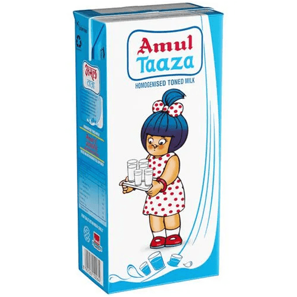 amul taaza toned milk 1 ltr
