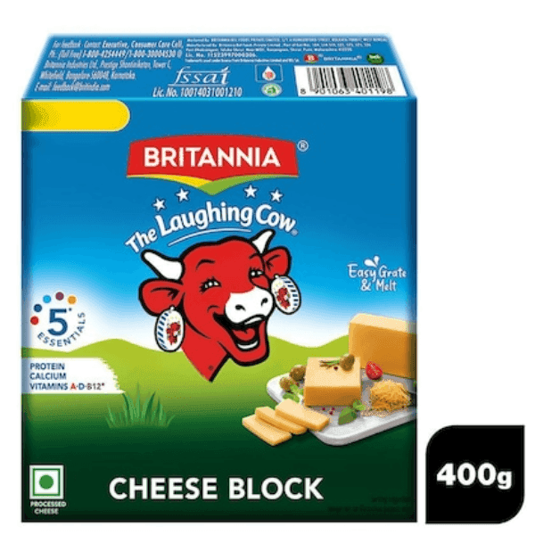 britannia cheese block 400 gm