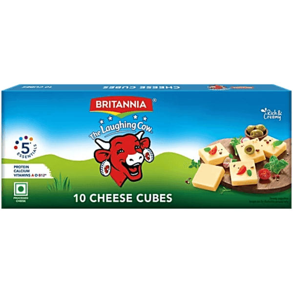 britannia cheese cubes 10 pcs 200 gm