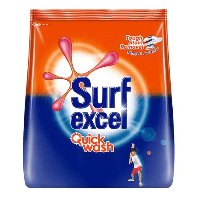 surf excel quick wash detergent powder 500 gm