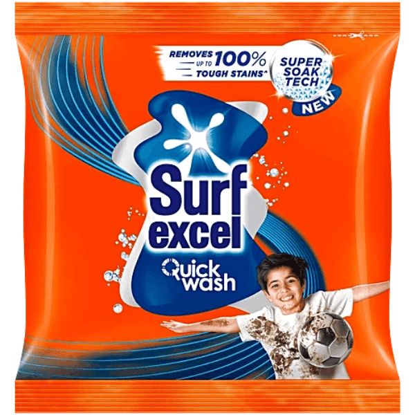surf excel quick wash detergent powder 500 gm