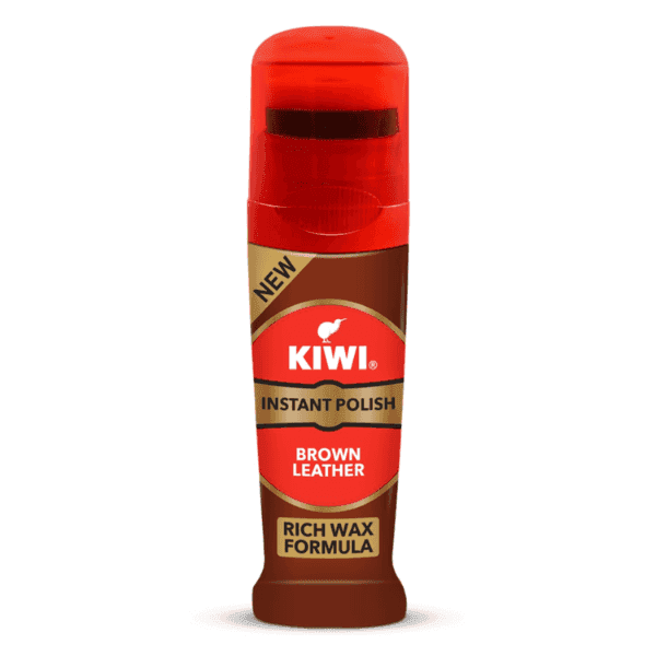 kiwi brown leather instant liquid shoe polish 75 ml