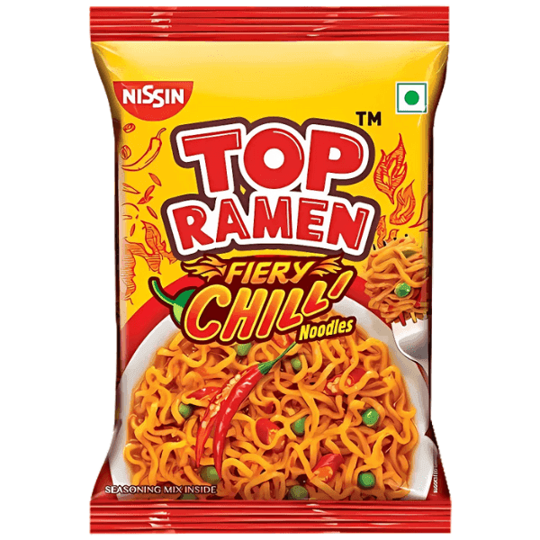 nissin top ramen fiery chilli noodles 1 pack 50 gm