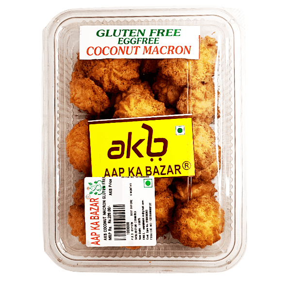 akb gluten free eggfree coconut macron 300 gm 