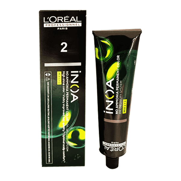 l'oreal professionnel inoa no.2 darkest brown hair color 60 gm