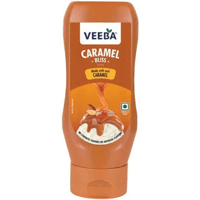 veeba caramel bliss syrup 380 gm