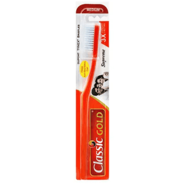 classic gold tooth brush (medium) 1 pc