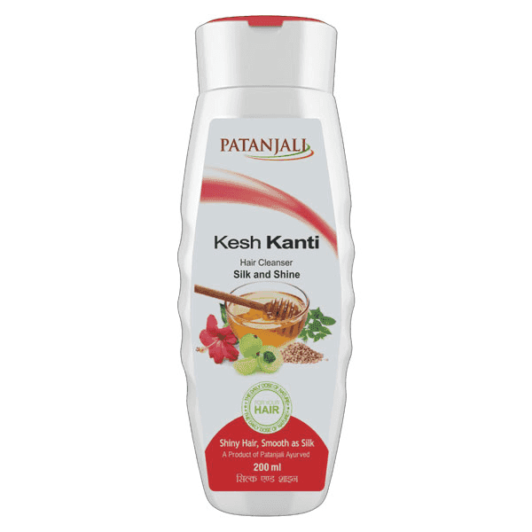 patanjali kesh kanti silk and shine hair cleanser 200 ml