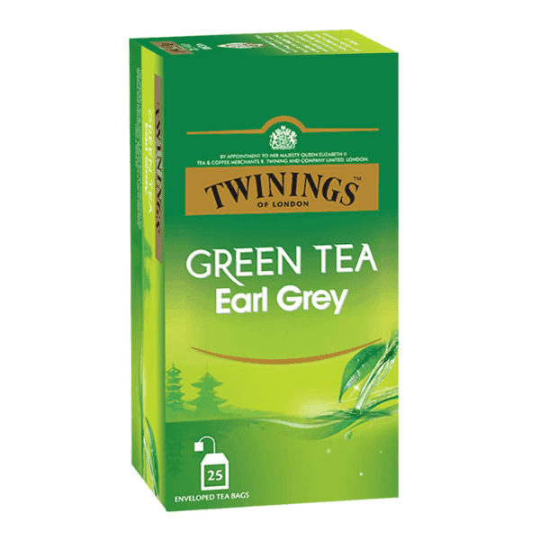 twinings green tea earl grey 25 teabags*2 gm