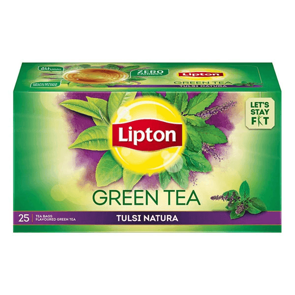 lipton green tea tulsi natura 25 tea bags*1.3 gm each
