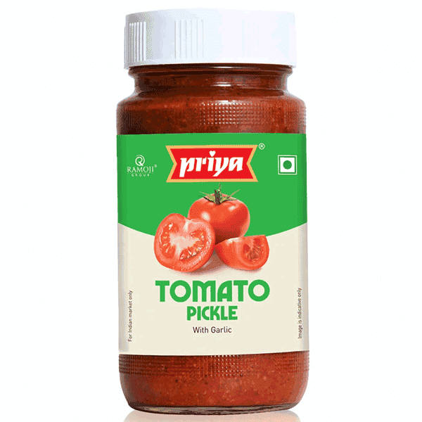 priya tomato pickle without garlic 300 gm