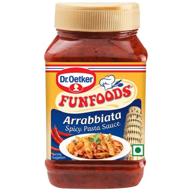 funfoods arrabbiata spicy pasta sauce 325 gm