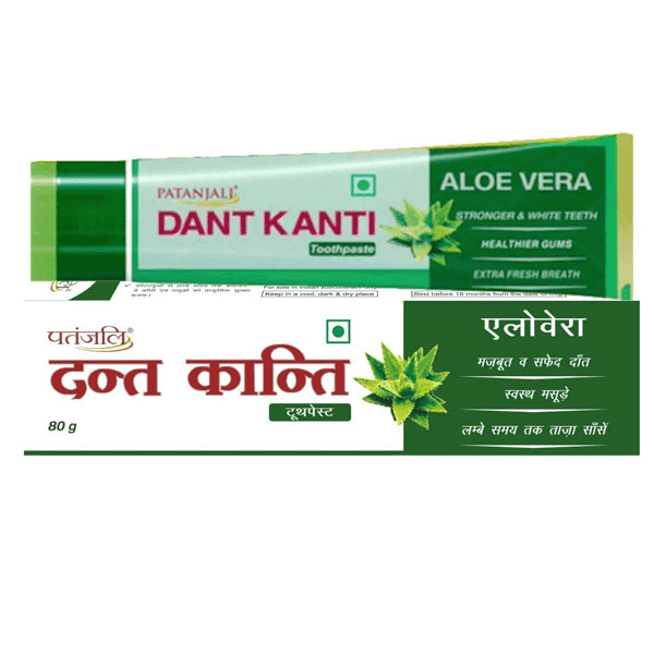 patanjali dant kanti aloevera tooth paste 80 gm 