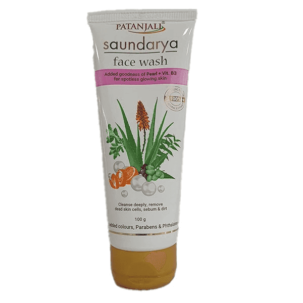 patanjali saundarya face wash 100 gm