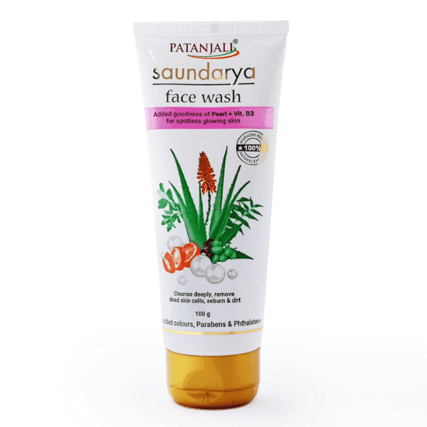 patanjali saundarya face wash 100 gm