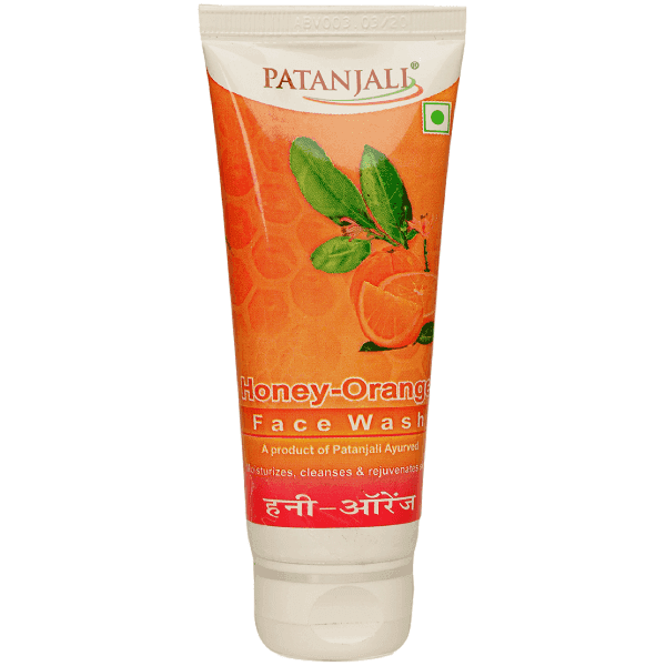 patanjali honey-orange face wash 60 gm