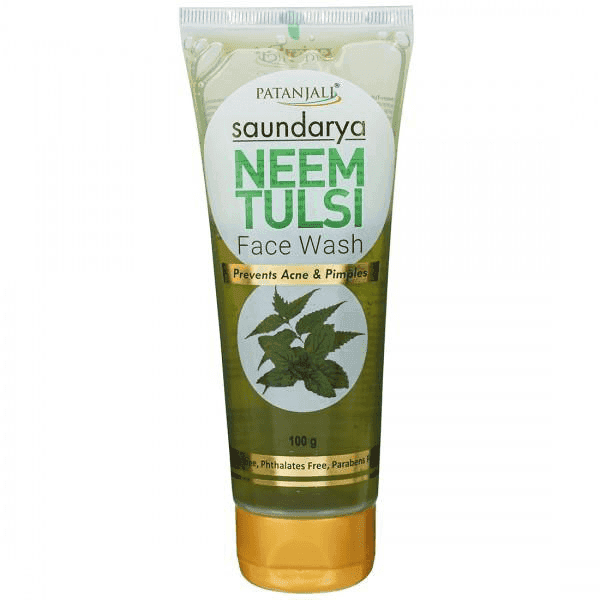 patanjali saundarya neem tulsi face wash 60 gm