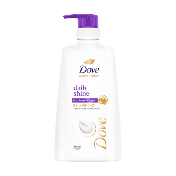 dove daily shine shampoo 650 ml