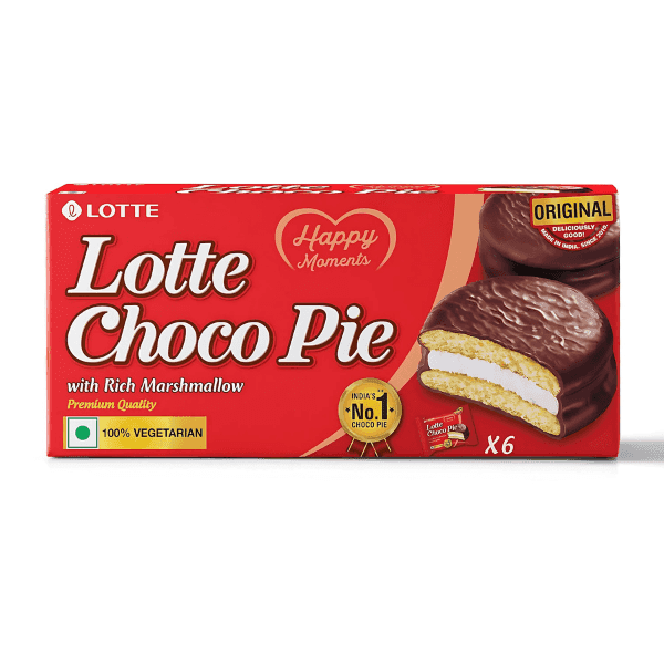 lotte choco pie 6 packs*28 gm