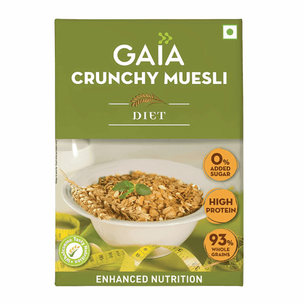 gaia crunchy muesli diet 400 gm