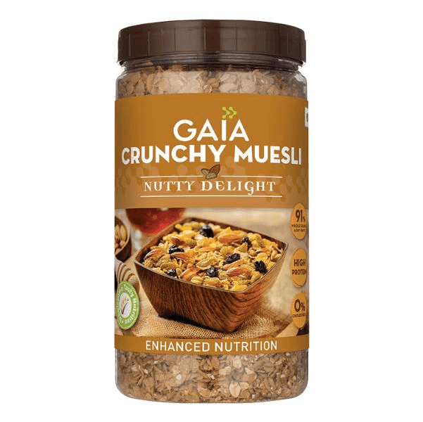 gaia crunchy muesli nutty delight 1 kg