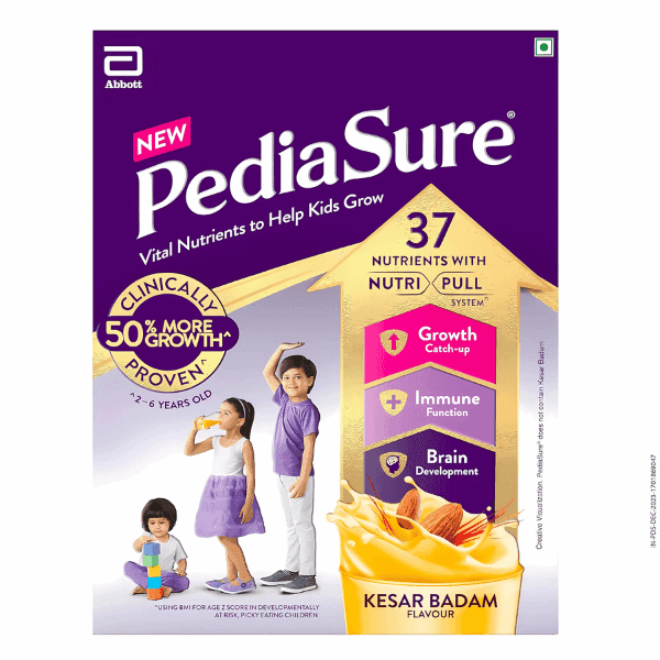 pediasure kesar badam flavour (2-6 years old) 200 gm