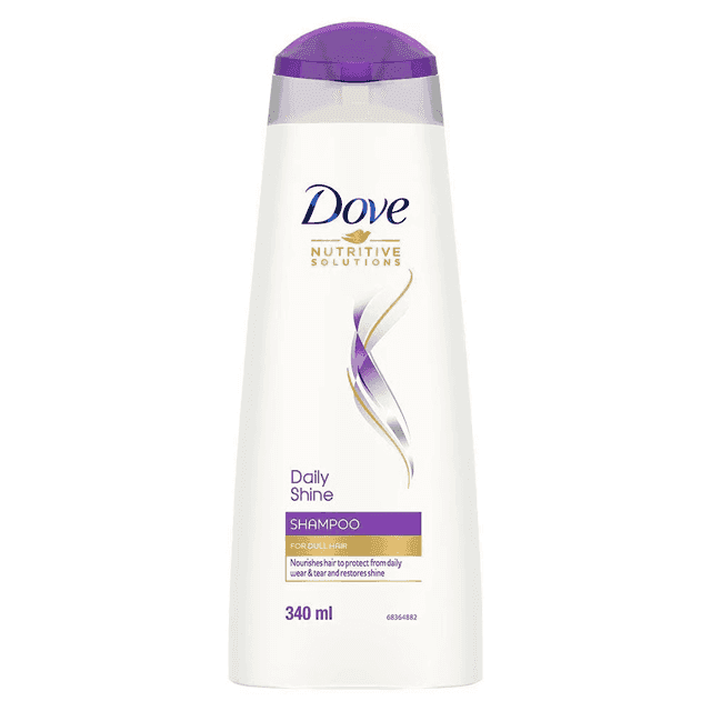 dove daily shine shampoo 340 ml