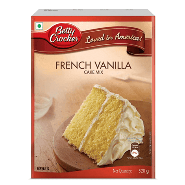 betty crocker french vanilla cake mix 520 gm