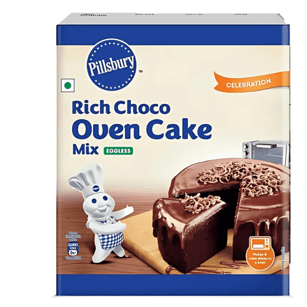 pillsbury eggless rich choco oven cake mix 270 gm 