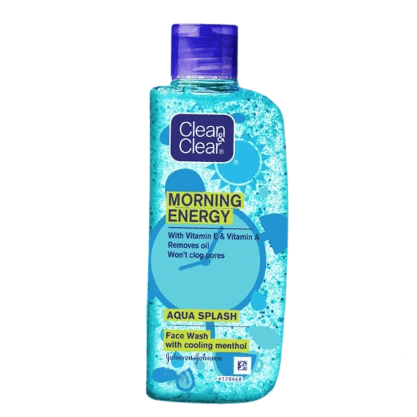 clean & clear morning energy aqua splash face wash 100 ml