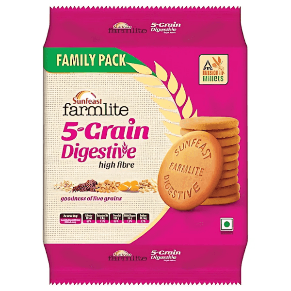 sunfeast farmlite 5-grain digestive biscuits 800 gm